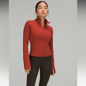 Lululemon Cropped Define Jacket Ribbed Nulu Cayenne Size 12
